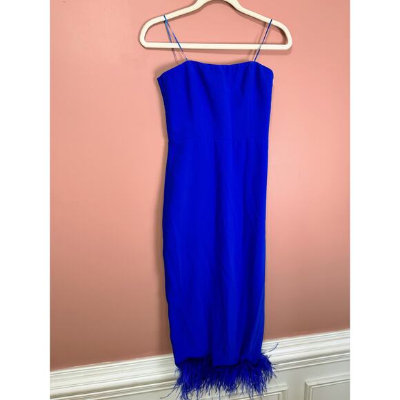 Amanda Uprichard X Revolve Simpson Dress in Cobalt Size Small - Picture 3 of 10
